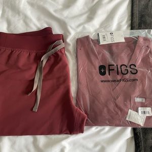 Fig Scrub set (Flare/straight leg pant)